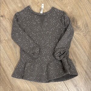 Women's Black Peplum Top